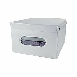 Compactor Skladacia úložná krabica s vekom SMART, biela