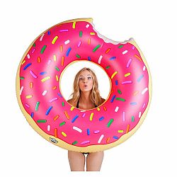 Ružový nafukovací kruh v tvare donutu Big Mouth Inc.