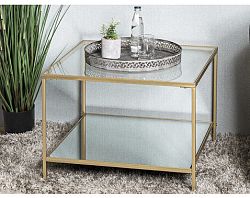 Čtvercový konferenční stolek Porto 60x60 cm, zlatý%