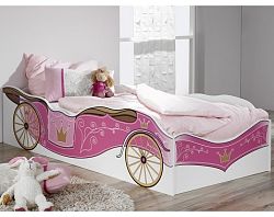 Detská posteľ Kate 90x200, kráĺovský koč%