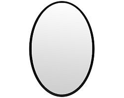 Nástenné zrkadlo Oval 40x60 cm, čierne%