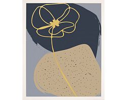 Rámovaný obraz Abstraktný kvet I, 24x30 cm%
