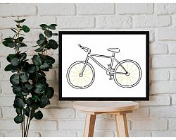 Rámovaný obraz Kreslený bicykel, 40x30 cm%